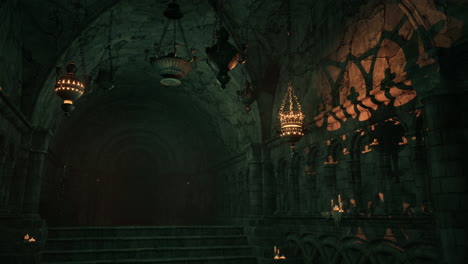 mysterious medieval crypt