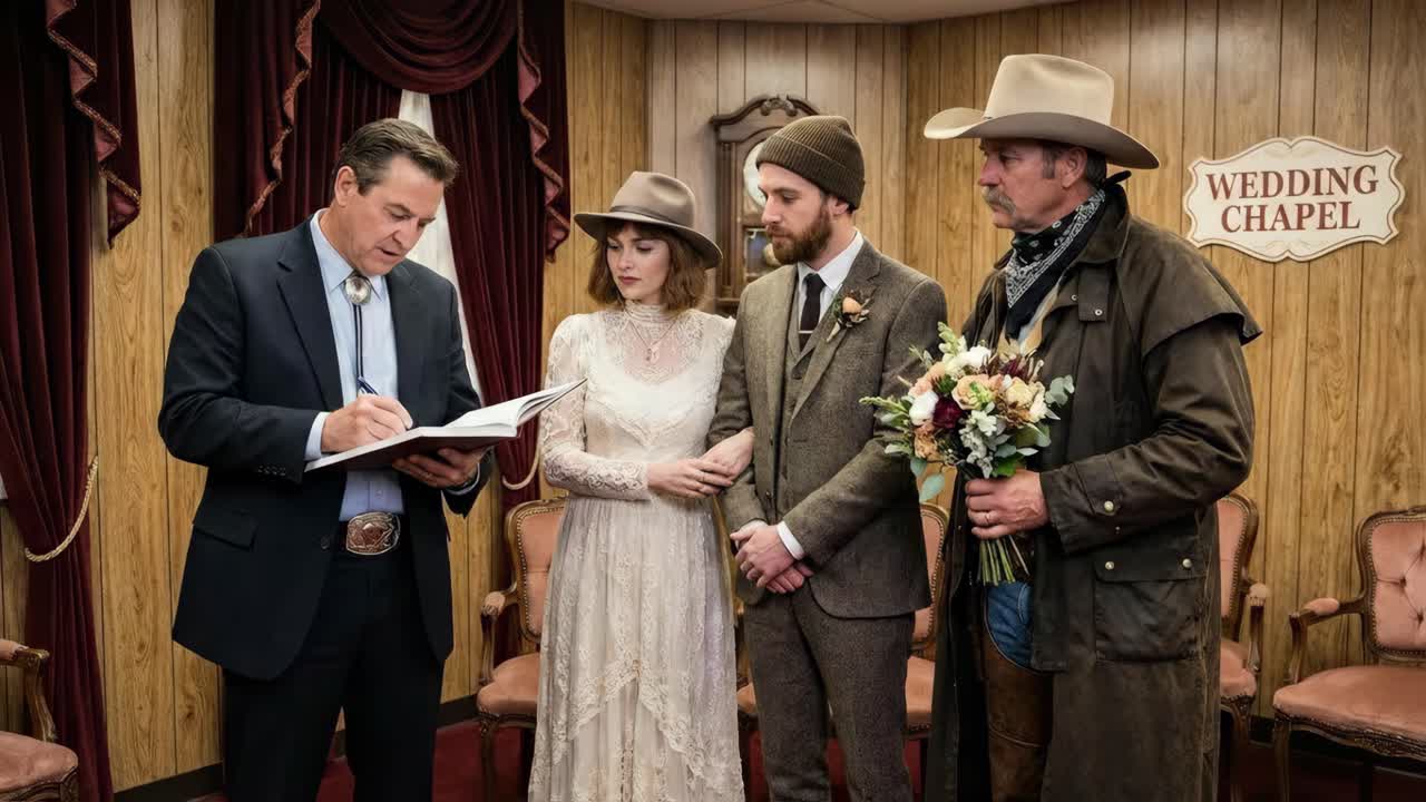 Cerimonia di matrimonio in una cappella