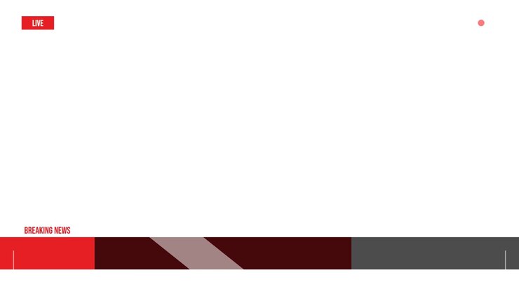 Breaking News Broadcast Graphic Template with Live Indicator