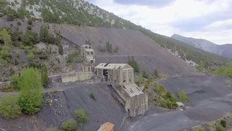 old coal washer in palencia aerial sight