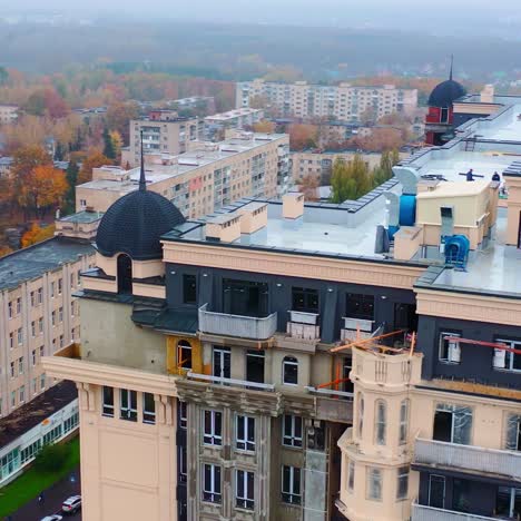 modern residential buildings in city