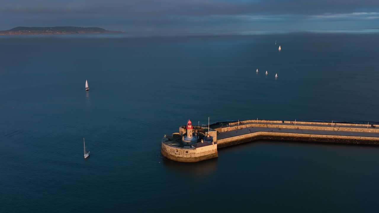 dún laoghaire 항구, 더블린, 아일랜드