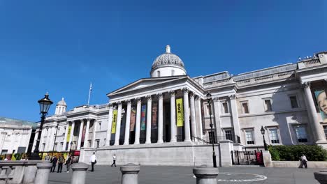 the national gallery in london on a clear day