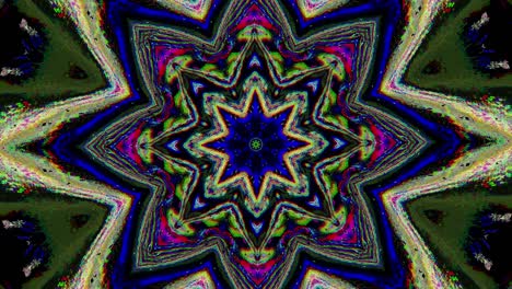 caleidoscopio web ornamental punk de fondo holográfico de ensueño. imágenes de cinta vhs