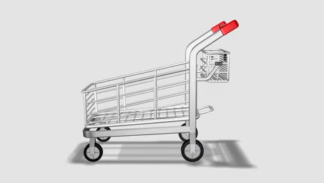 trolley rotating. consumerism concept