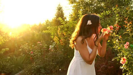 two sisters hugging in the garden