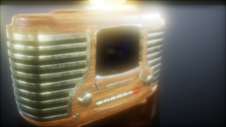Old fashioned vintage retro radio
