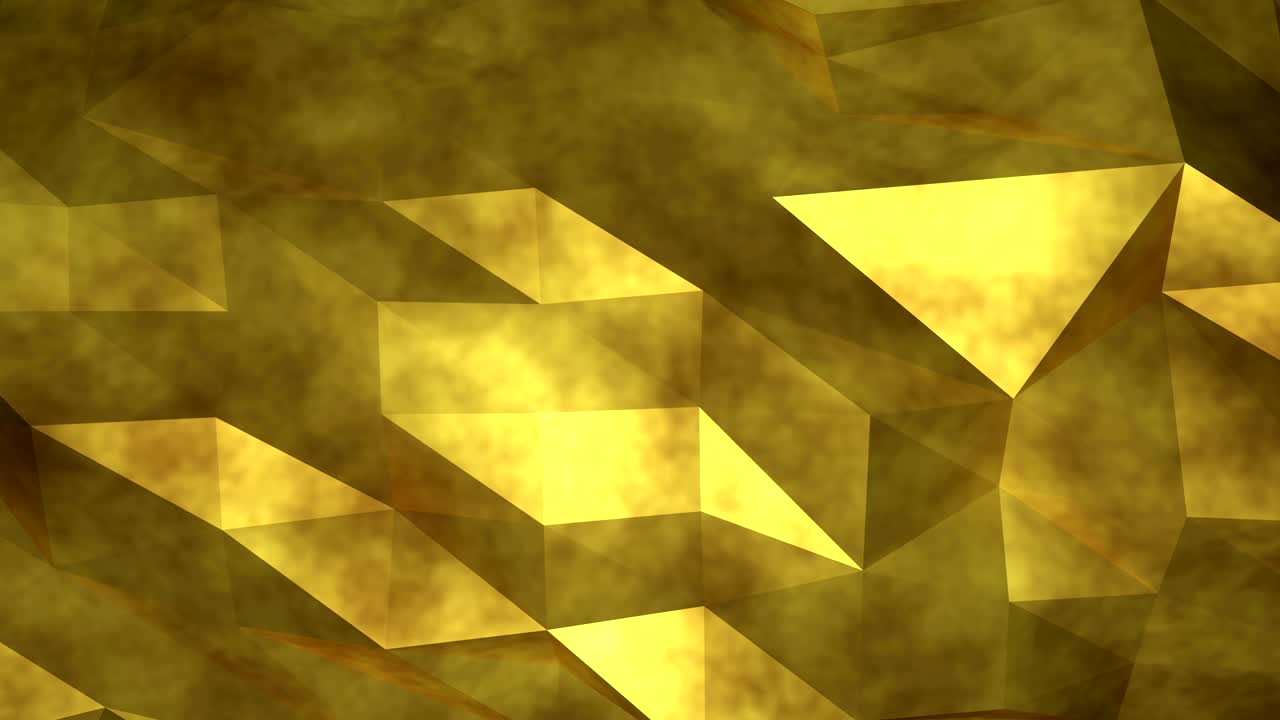 추상적인 금색 삼각형 텍스처 배경 애니메이션