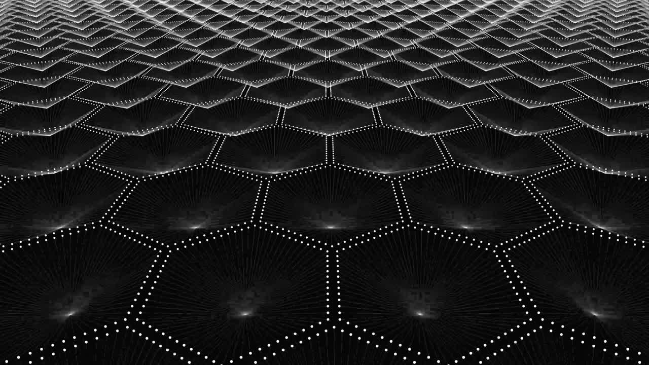 Black hex landscape fly through