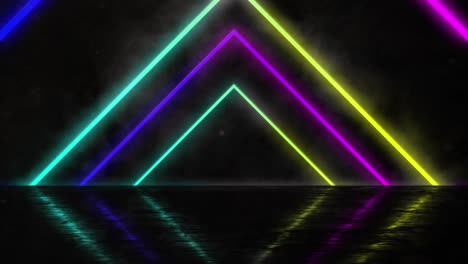 Neon-Geometric-Shapes-on-Black-background