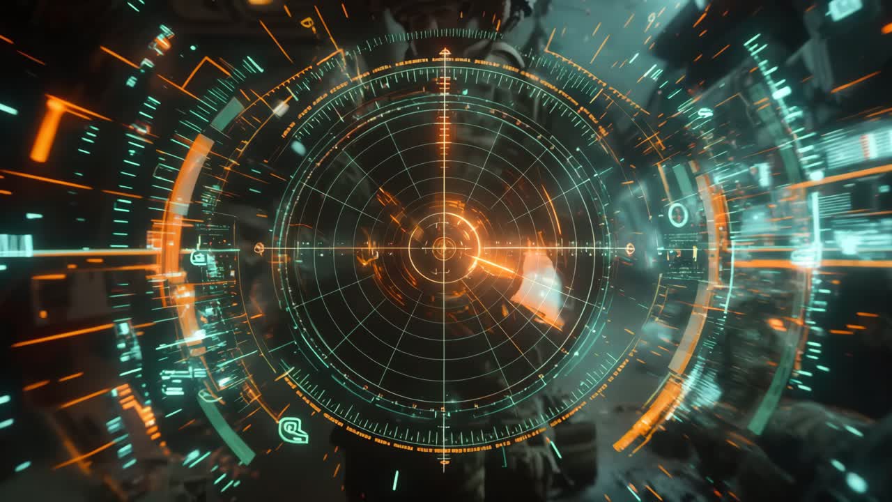 Futuristic Radar Interface