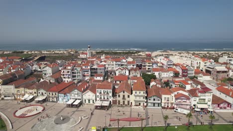la playa de costa nova, aveiro, portugal