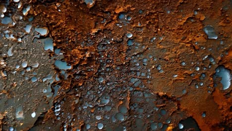 primer plano de la textura del metal oxidado