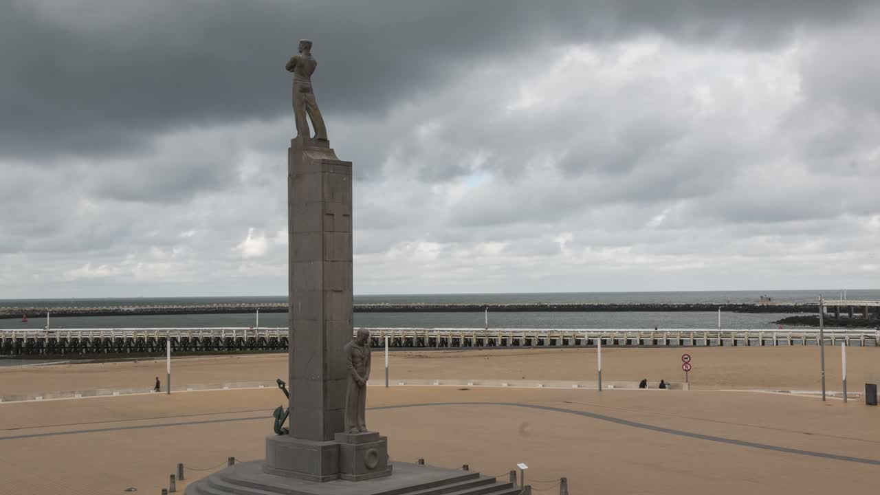 A time lapse shot out of a window