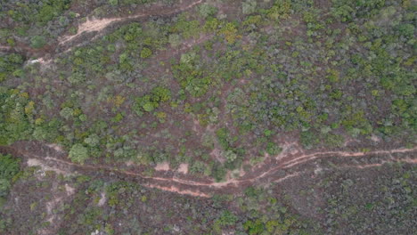 Birdseye-Aerial-View-of-Rural-Countryside-of-Sardinia-Island,-Italy