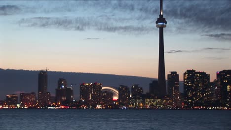 The-Camera-Pans-Back-And-Forth-From-Downtown-Toronto-To-The-Cntower-And-Back-For-A-Creative-Perspective