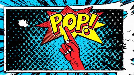 pop art illustration with speech bubble