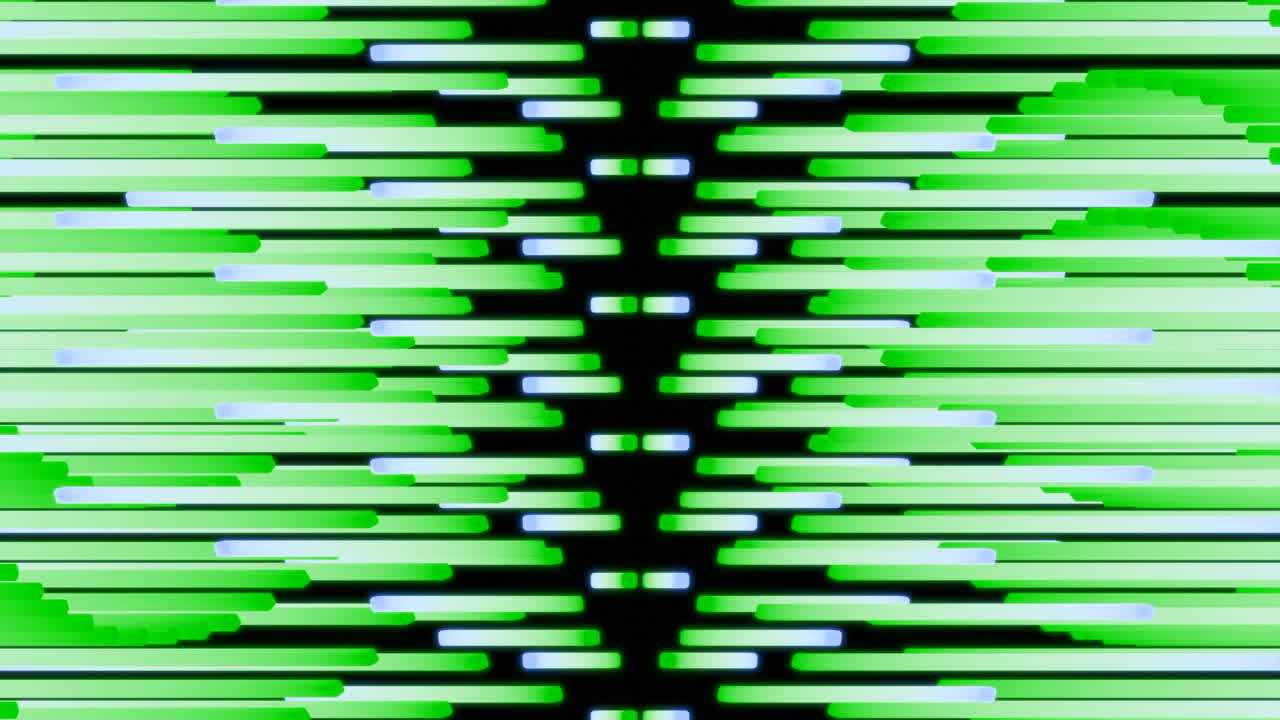 Abstract Green and Blue Light Lines Pattern