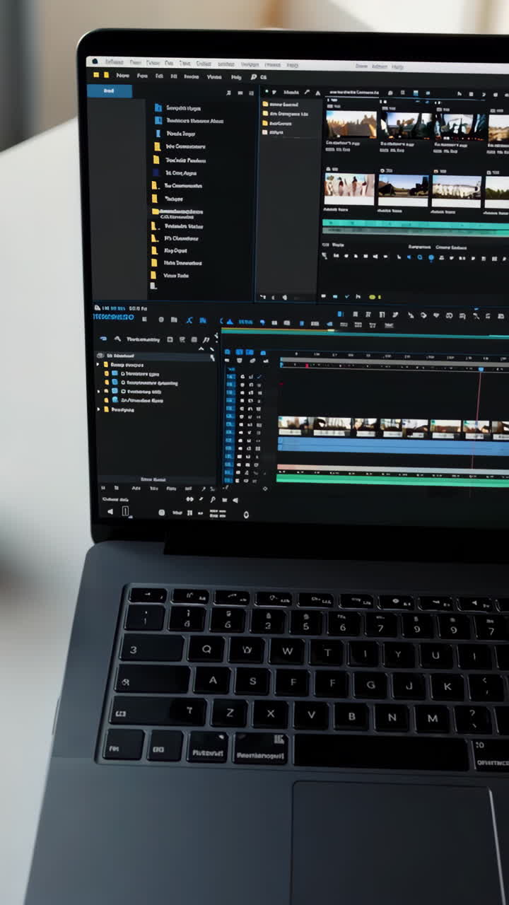 Video Editing on Laptop