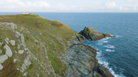 coastal cliffside view with hiking path