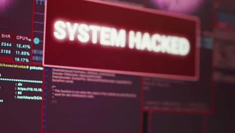 Hacker uploading USB flash drive with stolen data in PC