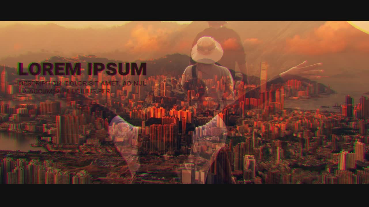 Diverse landscapes and urban scenes with text overlays