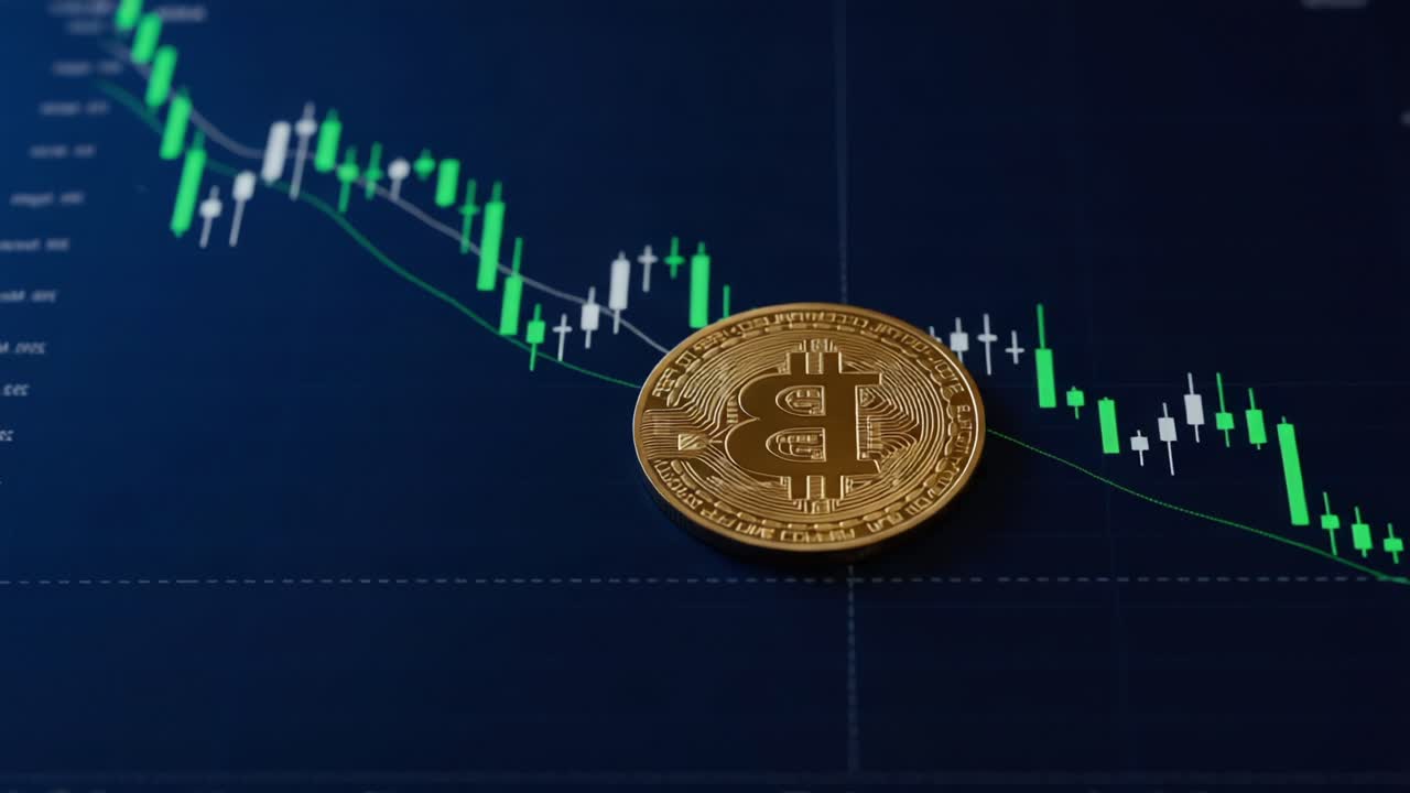 Analyzing Cryptocurrency Trends: Visual Representation with Bitcoin and Market Fluctuations Illustrated by Price Charts