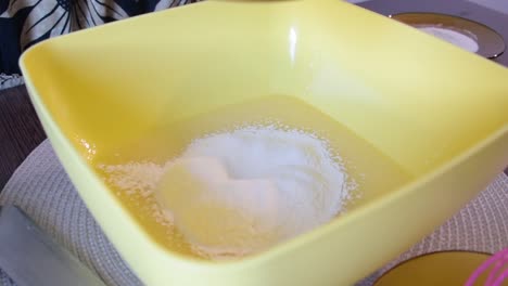 Sift-flour-through-sieve.-Homemade-bread