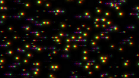 una serie circular vibrante de puntos coloridos evoca energía y movimiento.