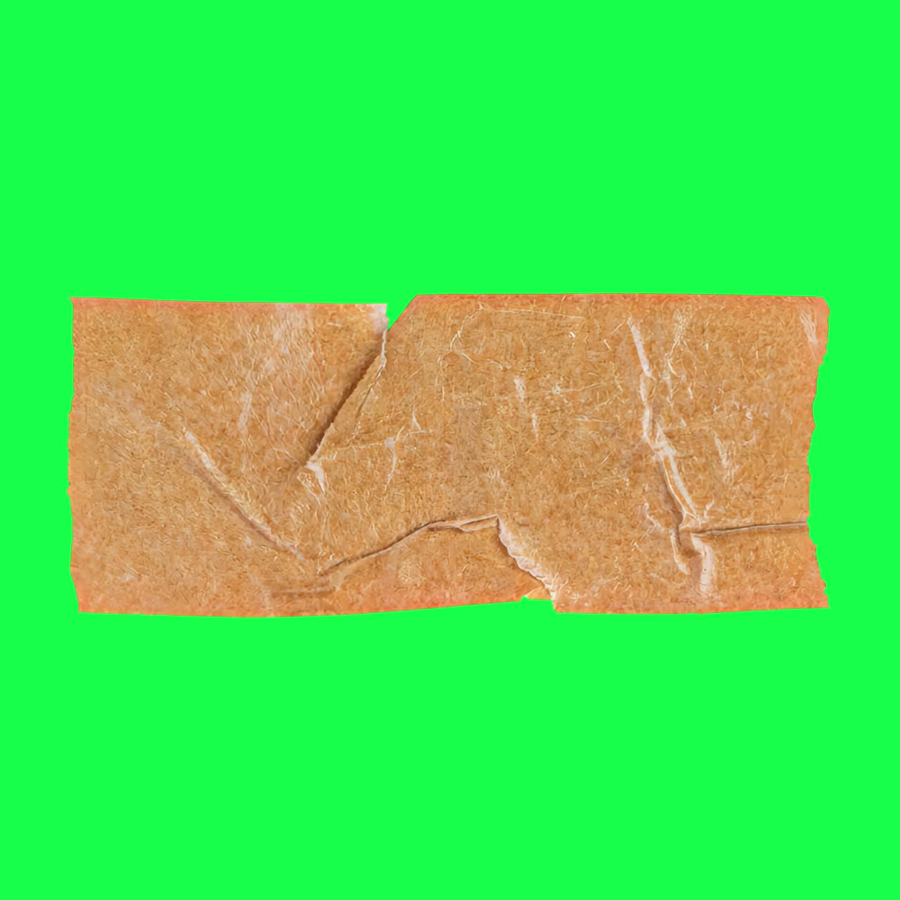 Brown tape animation, transparent 4K video, green screen