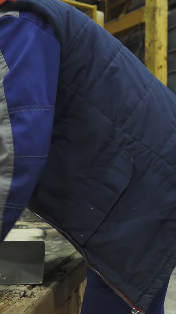 Industrial Worker in Factory Setting