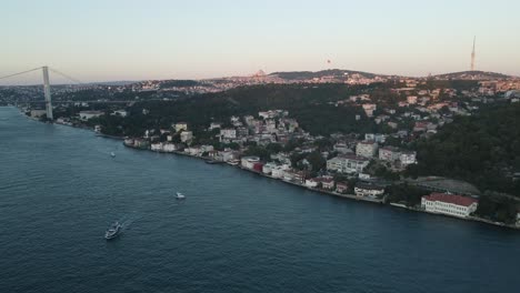 view of the bosphorus from the air