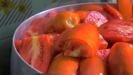 tomates cocidos lentamente