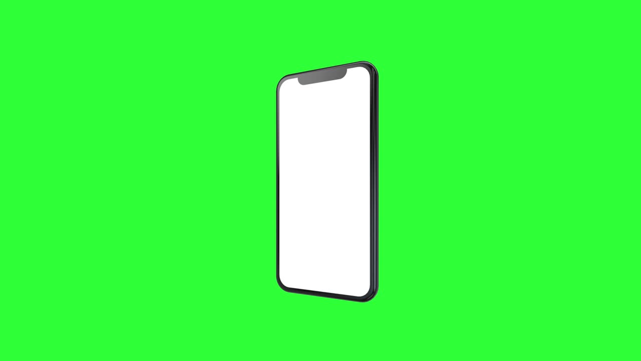 Smartphone 3D Animation Green Screen 4K