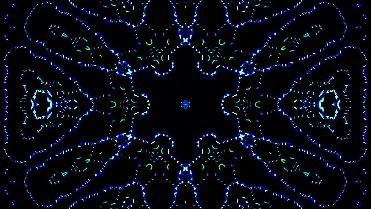 luz abstracta brillante que gobierna el color completo, caleidoscopio, fondo negro