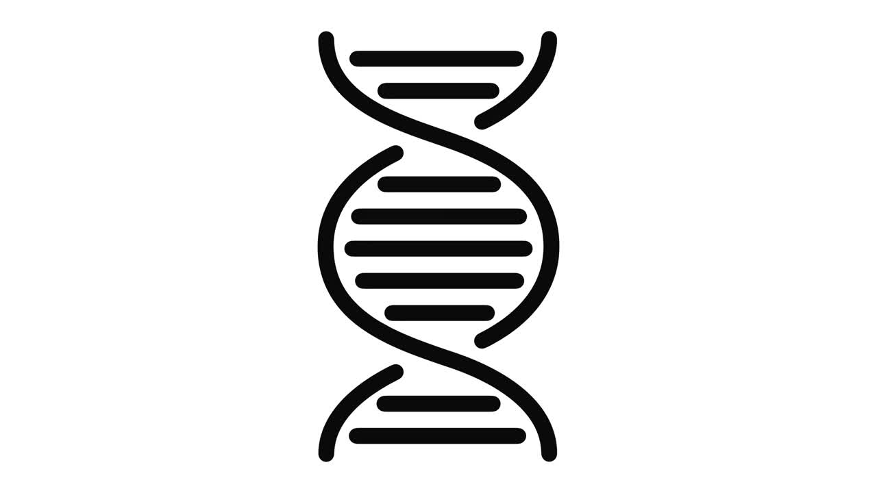 gráfico de movimiento de línea de dna