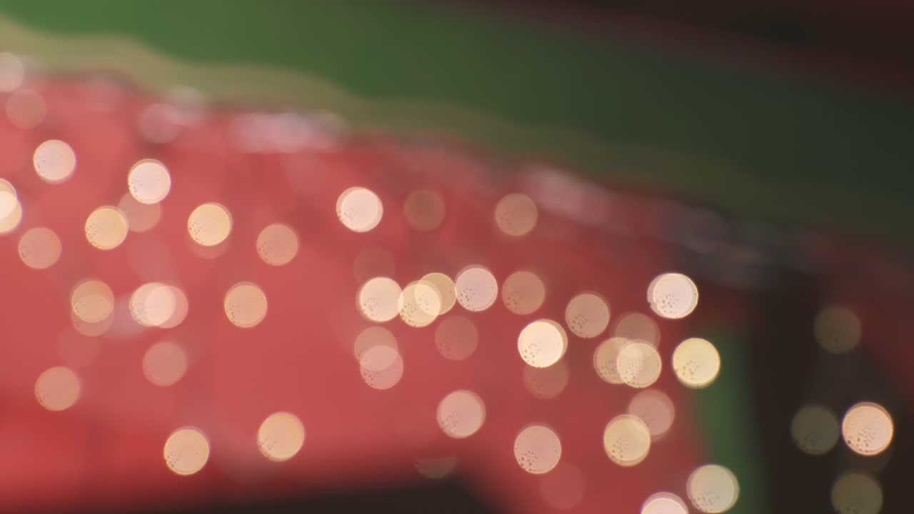 beautiful christmas light blowing and sparkling in the night and illuminating all streets of Metz in France