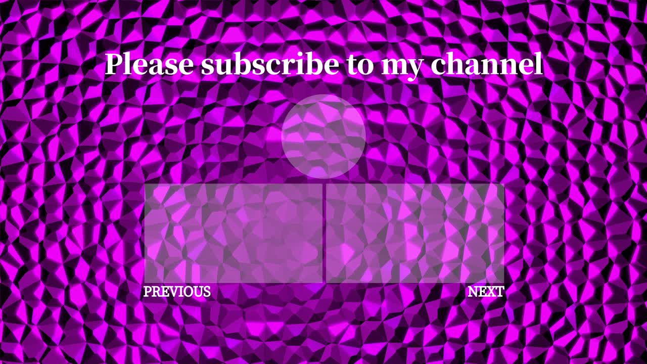 금속 반사 크리스탈 광채 엔드 카드 엔딩 스크린 모션 그래픽