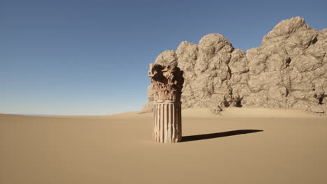 ancient column in the desert