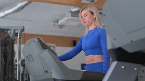woman exercising on treadmill
