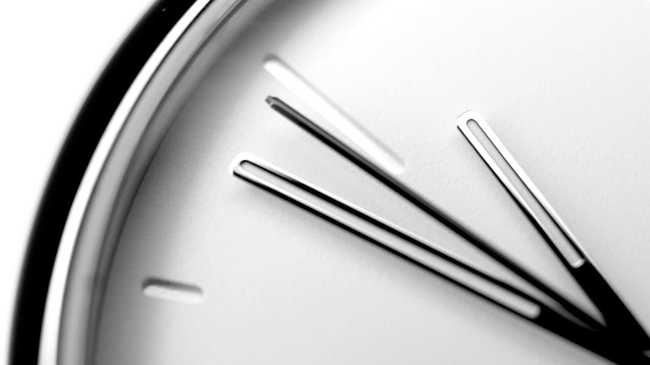 reloj analógico blanco