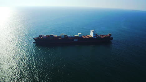 container ship at sea