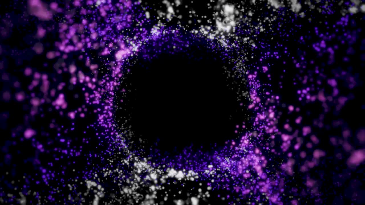 partículas abstractas en espiral