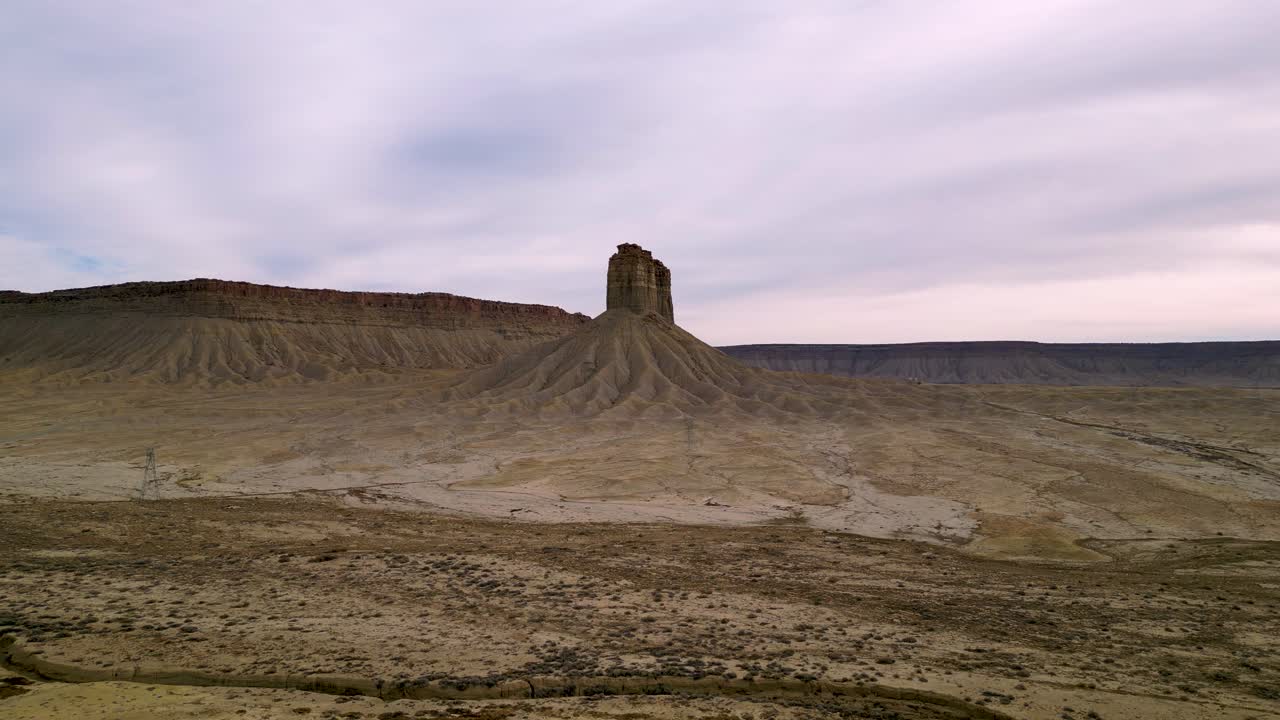 Drone flying in the american southwest