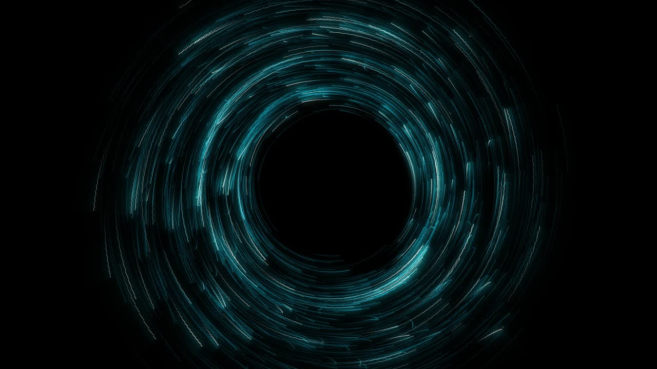 Tunnel particle glow spin.