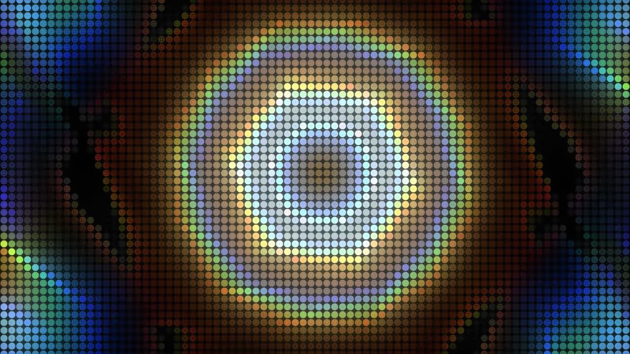 lente de fondo distorsionado. gráficos de movimiento 4k