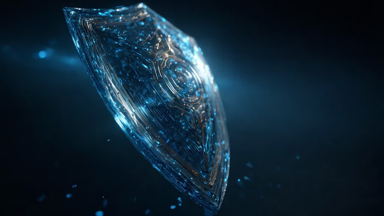 An Ethereal Shield Glowing in Dim Light: A Deep Dive into a Hypothetical Defense Mechanism Represented in Stunning 3D Visuals, Symbolizing Protection and Resilience