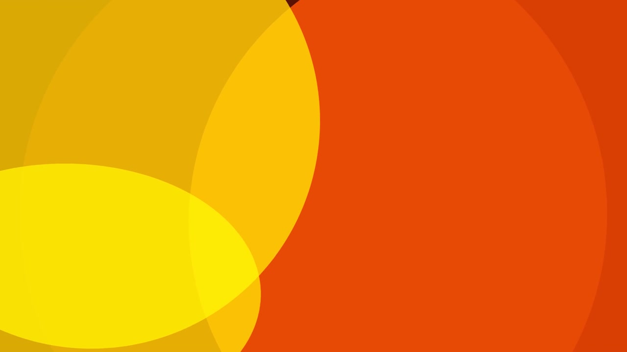 Abstract Motion Background with Overlapping Yellow and Orange Circles