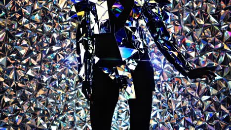 reflective crystal costume