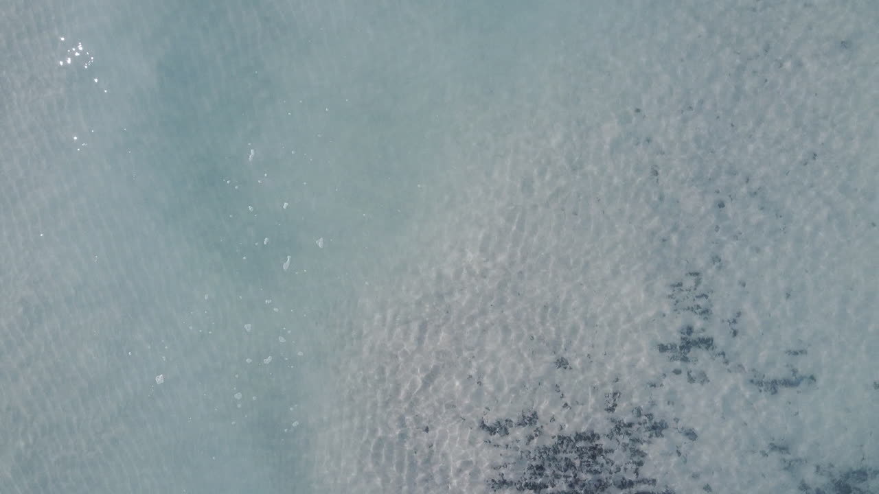 Rosignano Solvay, aerial top panning view of Spiagge Bianche